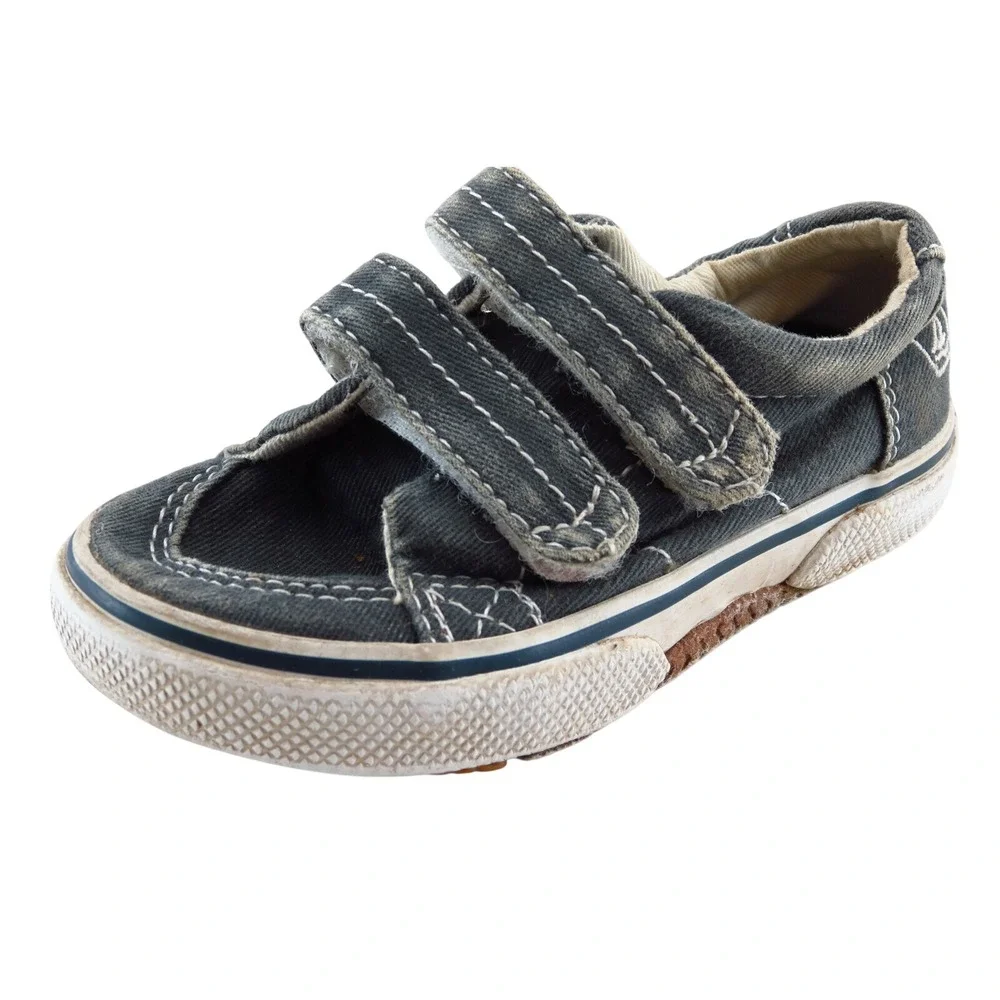 Sperry Top-Sider Blue Fabric Athletic Toddler Boys Sz 6